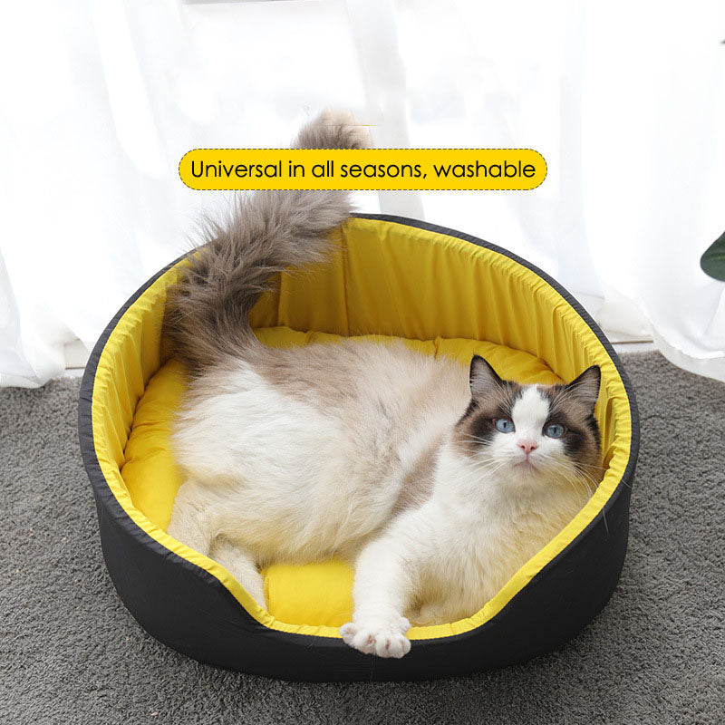 Universal washable cat  nest
 Product information
 


 Material: Cloth
 
 Product category: pet nest
 
 Size: S size 49cm*35cm, M size 57cm*40cm, L size 73cm*50cm,


 
 


 
 
 
 
 
 
Pet bedsPoochPlus.shopPoochPlus.shopUniversal washable cat nest