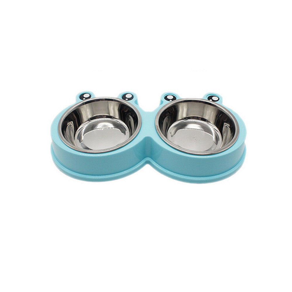 Pet Food BowlSpecification: 
100% new quality 
Material: ABS / Stainless Steel 
Color: pink, green, blue 
Size: 28 * 11.5 * 4cm 
Easy to clean Can be used for food and water 
PacPet food bowlsPoochPlus.shopPoochPlus.shopPet Food Bowl