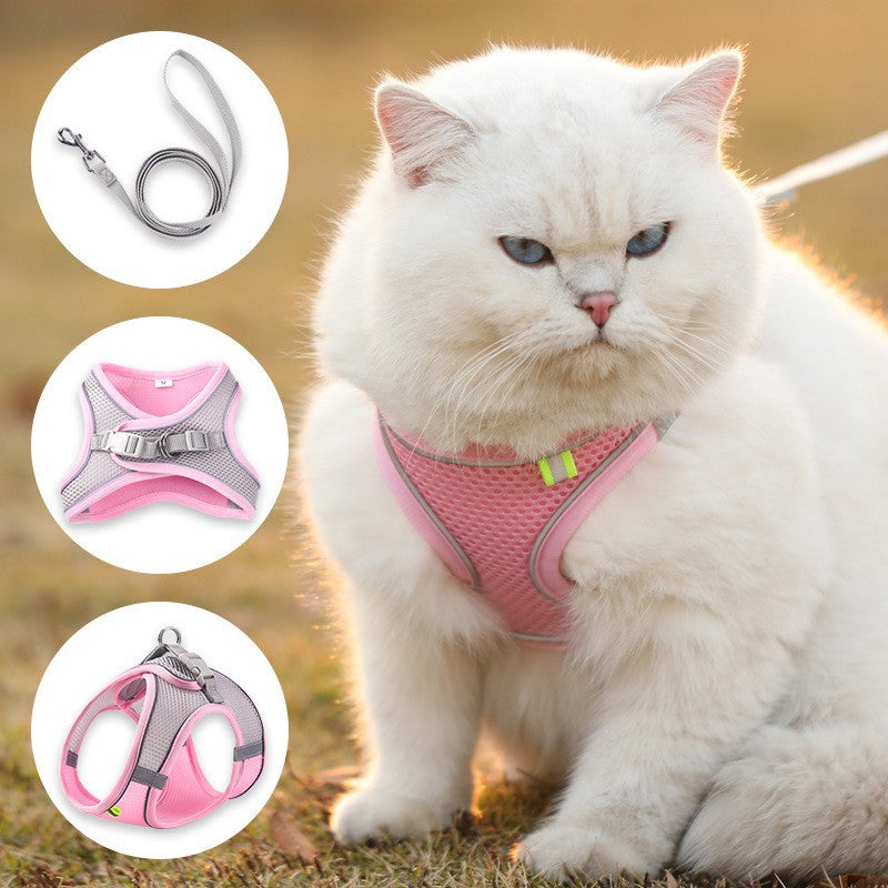 Pet Supplies Cat Pulling Rope Vest Pulling Leash