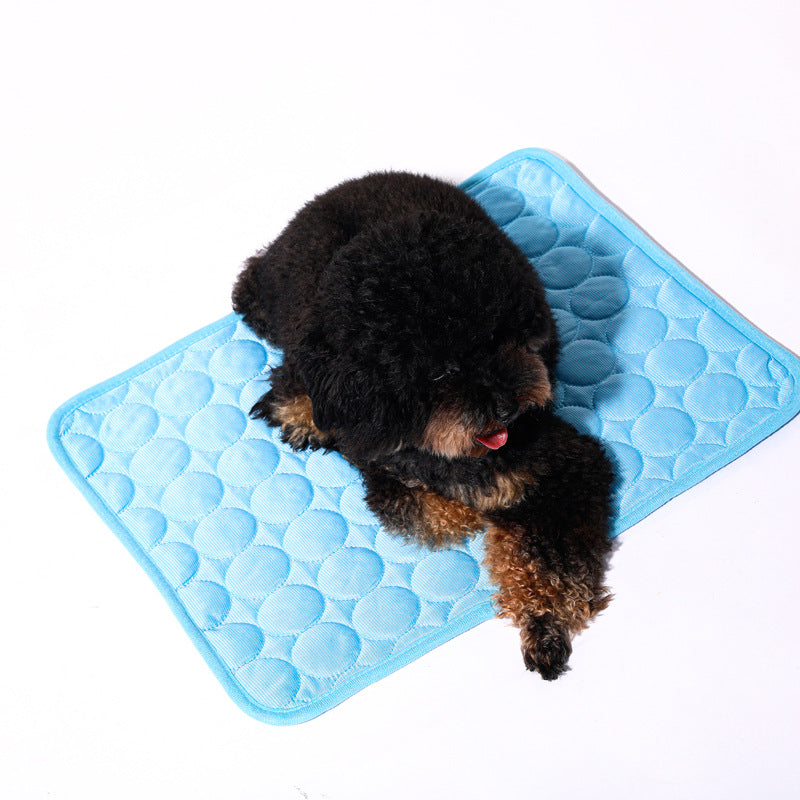 Pet Ice Mat Summer
 
 Product Information:
 
 


 Material: Cloth
 
 Product Category: Seat Cushion
 
 Item No.: Pet cold pad
 
 Color: pink, dark blue, light blue, gray, brown
 
 SpePet matPoochPlus.shopPoochPlus.shopPet Ice Mat Summer