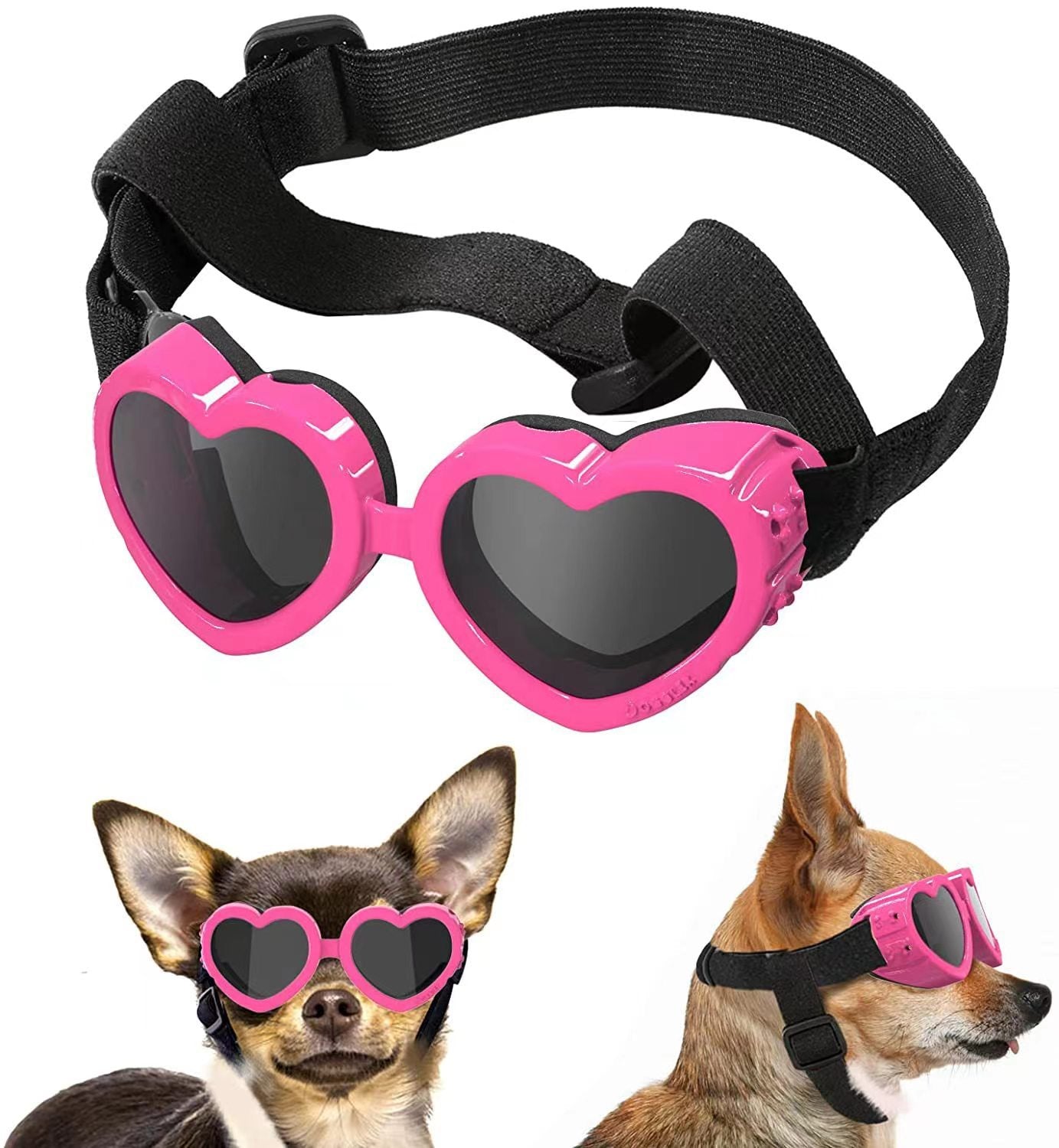 Pet Windproof Glasses
 
 Product Information:
 
 
 Material: TPEE+pc
 
 Color: Pink, blue, black, red, yellow, white
 
 Size: even size
 
 Size: 13.5*3.5cm
 
 
 
 Packing list:
 
 GlassePet AccessoriesPoochPlus.shopPoochPlus.shopPet Windproof Glasses